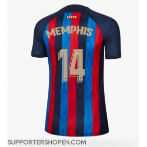 Barcelona Memphis Depay #14 Hemma Matchtröja Dam 2022-23 Kortärmad